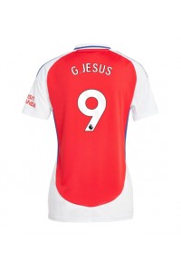 Arsenal Gabriel Jesus #9 Voetbaltruitje Thuis tenue Dames 2024-25 Korte Mouw